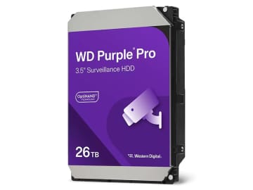 監視カメラ向けの26TB HDD「WD260PURP」がWestern Digitalから