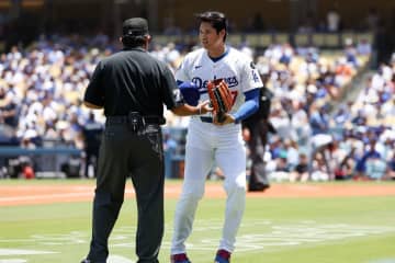 大谷翔平　投打二刀流復活は「単純にうれしい」　パドレス戦の２死球は「影響は特にはないです。我慢できる痛み」