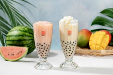 【春水堂】夏にぴったり！スイカ＆アップルマンゴーのタピオカミルクティーが登場するよ。夏季限定「涼麺」も要チェック。
