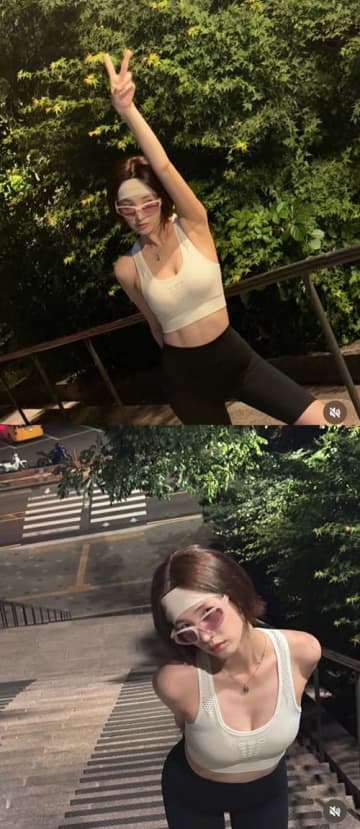 3人出産したとは思えない…スポブラで魅せる見事な肉体、昨年離婚の元K-POPアイドルの近況【PHOTO】