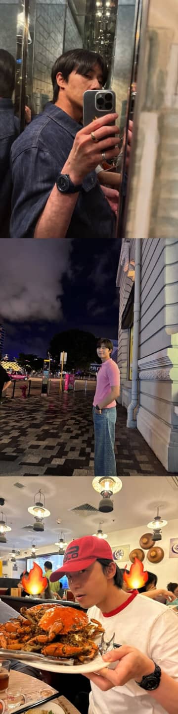 俳優パク・ソジュン、海外でも隠し切れないオーラ！愛らしいオフショットで「急に幸せに」【PHOTO】