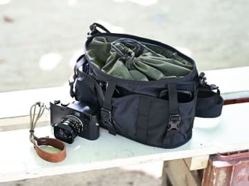 巾着式のカメラポーチ、Wotancraft「キャンティーナー EDC ポーチ」に大容量タイプ　ショルダーストラップも装備