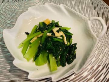 食欲がない時にオススメ！小松菜のツンとくるわさびナムル