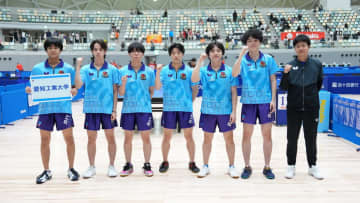 愛知工業大学が2期連続の優勝　2位にはシチズン時計、3位には協和キリンがランクイン＜前期日本卓球リーグ2025・男子1部＞