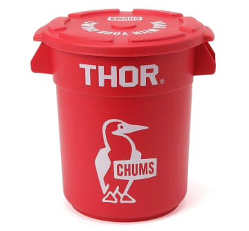 CHUMS×THOR、リビングやキャンプで活躍する12Lのラウンドコンテナ