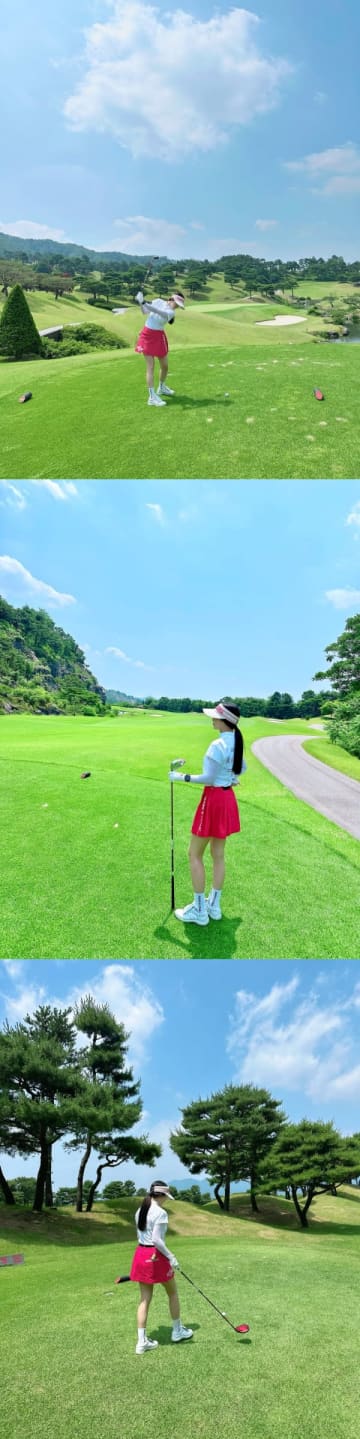 45歳!?キム・テヒ、美脚＆若々しさに驚きの声…義妹イ・ボミらと“美女ゴルフ会”を満喫【PHOTO】