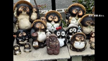 「天罰が下る！」熊本市の船場菅原神社でシンボルの“たぬきの置物”盗む罰当たりな泥棒　犯人特定され置物も戻る