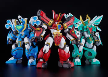 「魔動王グランゾート」より「ウインザート」、「アクアビート」がMODEROID King's Styleシリーズで立体化追加塗装・一部メッキ加工を施しアップグレードした王金版も登場