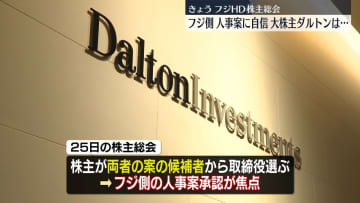 フジテレビ親会社　きょう株主総会　フジ側の人事案が承認されるかが焦点