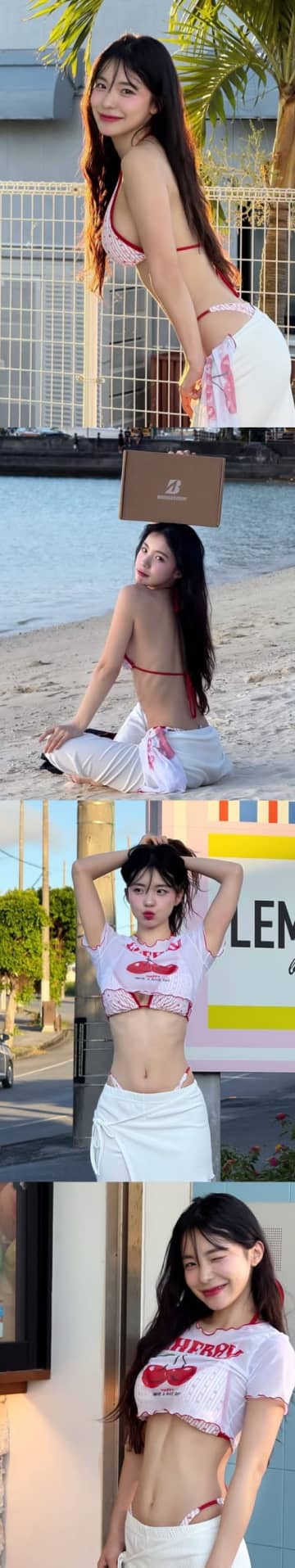 韓国チアガール、“見せすぎない”スイムウェアSHOTにファン熱狂「キケンすぎ」「くびれが反則」【PHOTO】