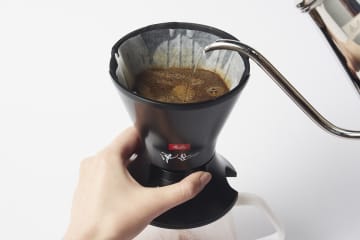メリタ、手元レバーでコーヒー抽出スピード調整できるフィルター