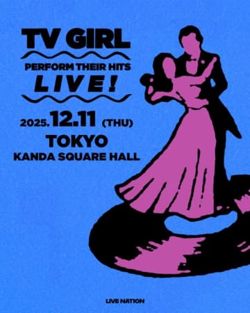 「Lovers Rock」が10億回再生、TV Girlが初来日公演を開催