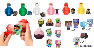「マイクラ」のフィギュアシリーズ4製品が6月28日より順次発売！スライムからフィギュアが出てくるポーション型グッズや桜バイオームをイメージしたフィギュアなどが登場