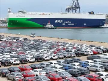 世界最大の自動車専用ローロー船、山東省煙台港から欧州へ向け出航