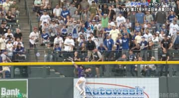 大谷翔平のメモリアル弾に観客“大ジャンプ” 衝撃の27号アーチに敵地がまさかの大歓声