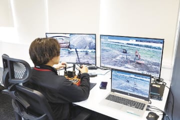 スコープ・生産性向上／北海道－つくば間、９００キロ離れた建機の遠隔施工に成功