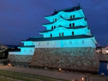 6月27日から尼崎城を青色にライトアップ　兵庫県尼崎市「アスベスト問題は風化させない」