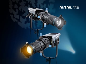 NANLITEから光のパターンを投射するアタッチメント