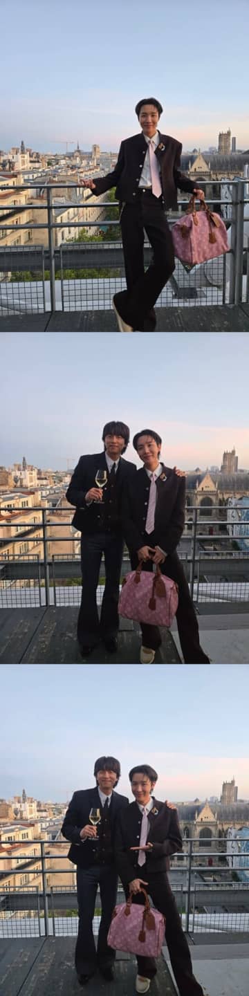 BTS・J-HOPE＆俳優コン・ユ、奇跡の2SHOTに反響殺到！「嘘でしょ」「激アツすぎる」【PHOTO】