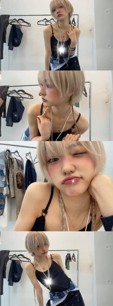 「短髪のあの子」でお馴染み！KiiiKiii・ジユ、金髪ショートヘアで唯一無二の可愛さ発揮【PHOTO】