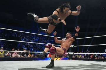 【ＡＥＷ】竹下幸之介が旧敵オカダ・カズチカと〝一時休戦〟  ４ＷＡＹマッチでまさかの敗戦