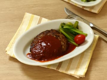混ぜる～焼くがフライパンで完結「ワンパンハンバーグ」