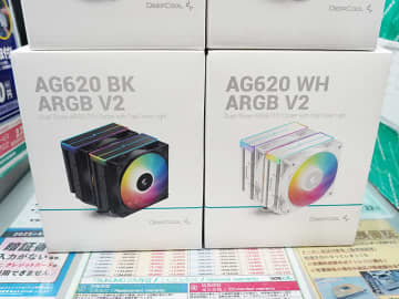DeepCoolのツインタワーCPUクーラー「AG620 ARGB V2」発売、ARGBトップカバー搭載