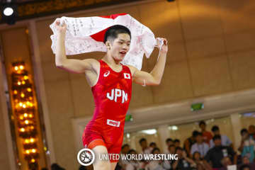 ＜レスリング＞前田悠樹（東京・自由ヶ丘学園高）が優勝…2025年U17アジア選手権・最終日（男子フリースタイル）