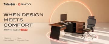 TribesignsとSihooがプライム・デーに共同ブランド家具プロモーションを発表、ホーム・オフィスのワーク・エクスペリエンスを向上