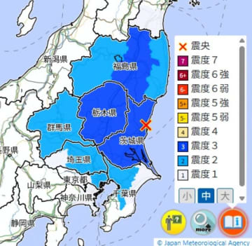 【速報】マグニチュード4.4の地震発生、最大震度3　埼玉、東京など関東で広く揺れる　震源は茨城北部