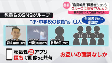 “盗撮教員”匿名でグループやりとりか　着替え後に出くわすことも