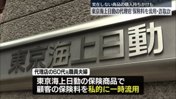 東京海上日動、代理店の元職員夫婦が保険料を流用・詐取か　実在しない商品の購入持ちかけも