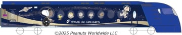 南海電鉄の特急ラピートに「PEANUTS×STARLUX」が登場！宇宙へ旅立つスヌーピーと仲間たちをデザイン　29日より運行
