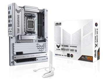 背面コネクタ仕様の白いRyzenマザー「TUF GAMING B850-BTF WIFI W」がASUSから