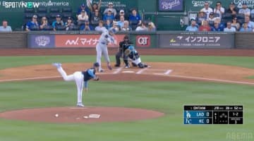時が止まった…大谷翔平、滞空時間5.6秒の衝撃着弾シーン 思わず息を呑む美しい29号ホームラン