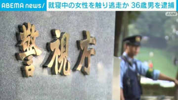 就寝中の女性を触り逃走か 36歳男を逮捕 2人に面識なし