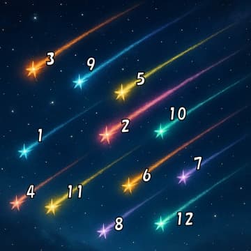 【心理テスト】願い事、まだしないで！選んだ流れ星が教える「2025年、あなたが本当にすべきこと」