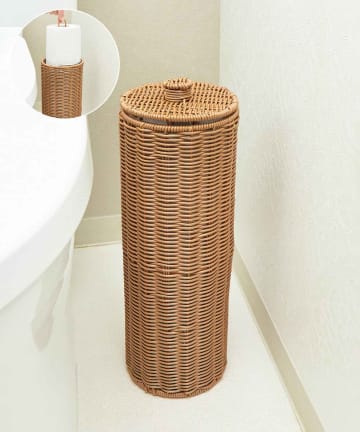 【3COINS】ラタン風素材で垢抜け♡「トイレ収納」