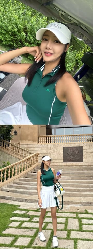 韓国の美しきレーシングモデル、美スタイル強調ゴルフウェア姿でファンを一網打尽に「ビューティフル・レディ！」【PHOTO】
