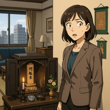同僚の家に行ったら仏壇に自分の名前が…「一緒にお祈りしよう」と誘われ「神様は間に合ってます！」と逃げた女性【再配信】