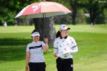 期待したDJは「音量が小さい…（笑）」　日本女王ペア“チーム山田”は3打差で優勝争いへ