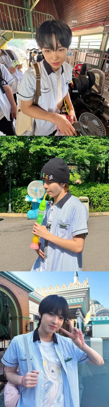 NCT WISH・ユウシ＆リョウ＆サクヤ、制服姿で遊園地デート⁉ “胸キュン必至”のビジュアルに反響【PHOTO】