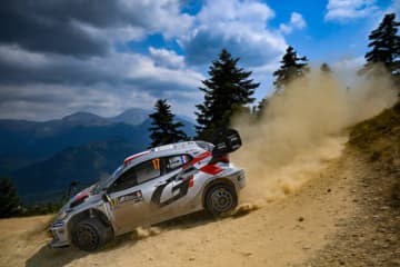 険しい山岳地帯でオジエが2番手浮上。勝田とロバンペラはリタイアに／WRC第7戦ギリシャ デイ3