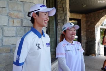 チーム名どおりのミラクルプレーも　古江彩佳＆ナリン“日韓ペア”のコミュニケーション方法は？