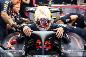 F1 Topic：“コクピット周辺の空力”を重視か。テストを経て、角田自身の意思でヘルメットをシューベルトに変更