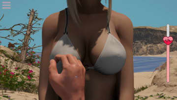 水着女性の胸を物理演算でぷるるんさせるインタラクティブ体験ゲーム『BOOBS』無料配信！