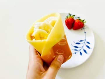 クレープ食べたい！と思ったらすぐ作れる♪レンチンでもちもち♡お店レベルの皮の作り方