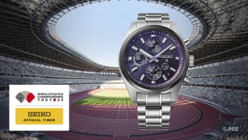 セイコー、紫の限定クロノグラフ　「東京2025世界陸上」記念