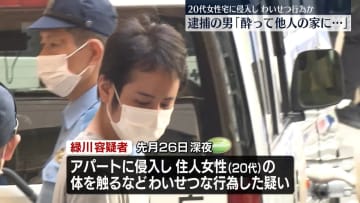 アパートに侵入…就寝中の女性にわいせつ行為か　男を逮捕　東京・目黒区