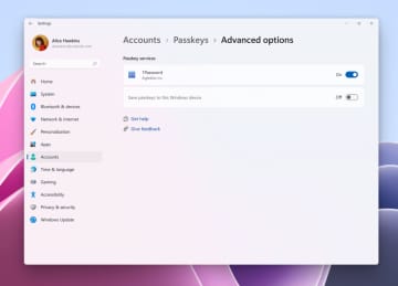 Windows 11でのパスキーの保存・利用に「1Password」を統合 ～Dev版でテスト開始／ほかのサードパーティー対応にも期待